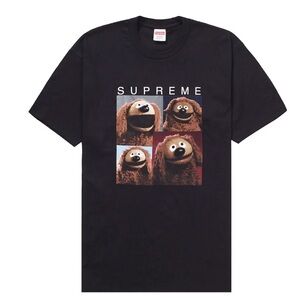 Supreme Rolwf Muppets Tee - Black, Large, Worn